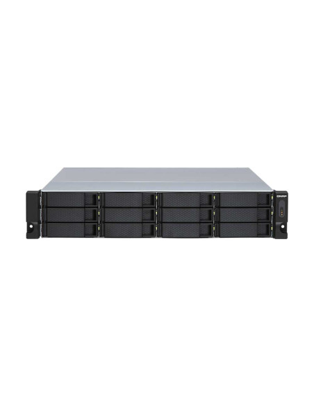 QNAP TL-R1200S-RP 12-Bay Rackmount SATA 6Gb/s JBOD Storage Enclosure with U.2 NVMe SSD and 10GbE SFP+ Ports