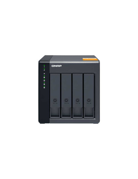 QNAP TL-D400S 4-Bay Short Depth Rackmount SATA 6Gb/s JBOD Storage Enclosure with U.2 NVMe SSD and 2.5GbE Port