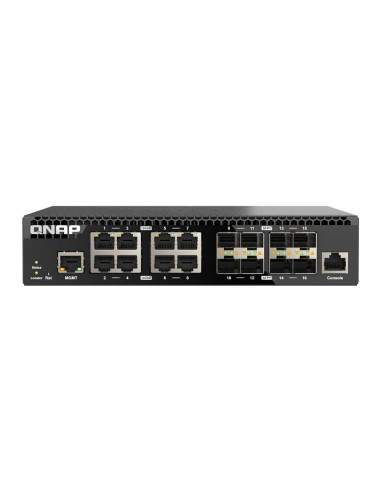 QNAP QSW-3216R-8S8T 16-Port 10GbE Unmanaged...