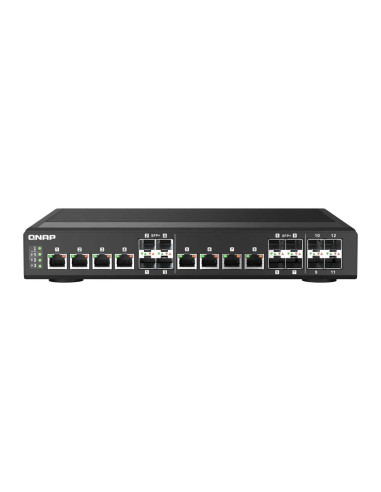 QNAP QSW-IM1200-8C 12-Port 10GbE Managed Switch...