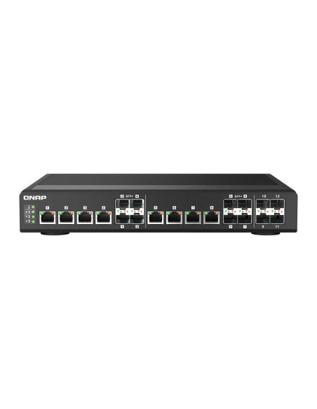 QNAP QSW-IM1200-8C 12-Port 10GbE Managed Switch with SFP+/RJ45 Combo Ports