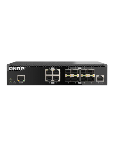 QNAP QSW-M3212R-8S4T Half-Width Rackmount 10GbE...