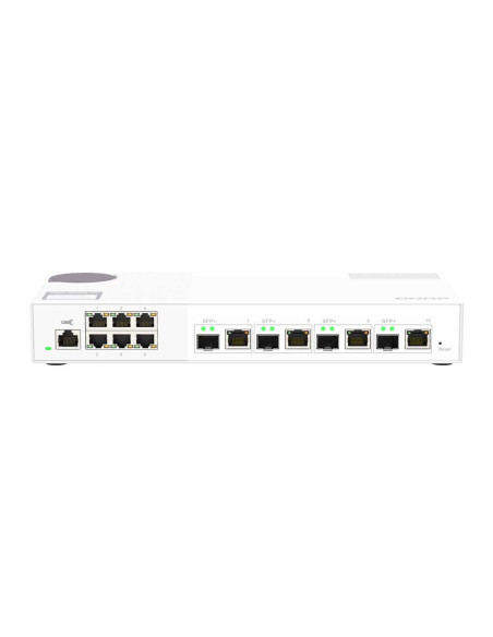 QNAP QSW-M2106-4C 10-Port 10GbE and 2.5GbE Layer 2 Web Managed Switch with SFP+/RJ45 Combo Ports