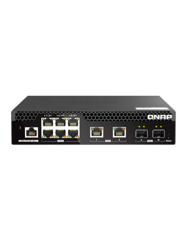 QNAP QSW-M2106R-2S2T Half-Width Rackmount 10GbE...