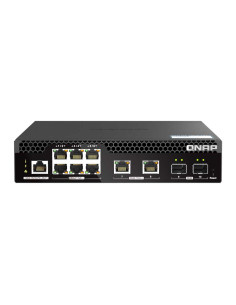 QNAP QSW-M2106PR-2S2T Half-Width Rackmount 10GbE PoE++... 2