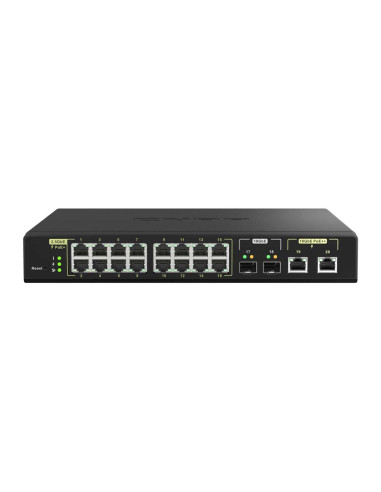 QNAP QSW-M2116P-2T2S Half-Width Rackmount 10GbE...