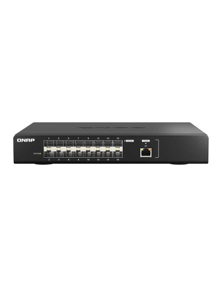 QNAP QSW-M5216-1T Half-Width Rackmount 25GbE Layer 2 Managed Switch with SFP+ and RJ45 Ports