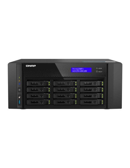 QNAP TS-h1290FX-7232P-64G 12-Bay U.2 NVMe/SATA All-Flash NAS with AMD EPYC™ Processor