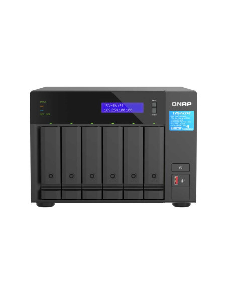 QNAP TVS-h674T-i5-32G 8-Bay NAS with 12th Gen Intel® Core™ i5 Six-core Processor and Thunderbolt™ 4 Ports