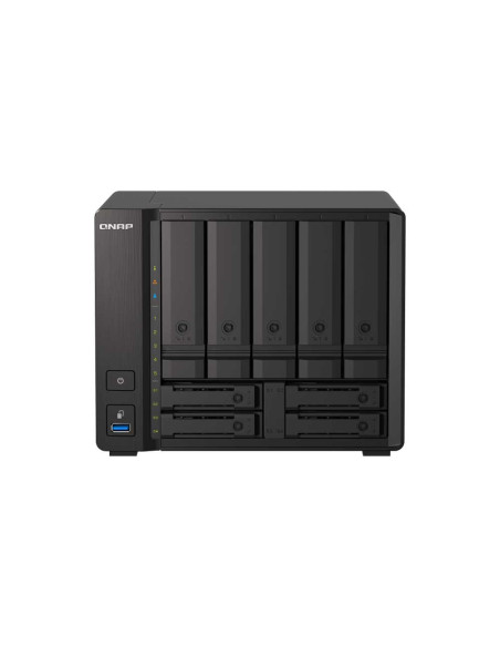 QNAP TS-h973AX-8G 9-Bay NAS with AMD Ryzen V1500B Quad-Core Processor, U.2 NVMe SSD and 10GbE/2.5GbE Ports