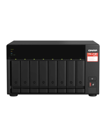 QNAP TS-873A-8G 8-Bay NAS with AMD Ryzen V1500B Quad-Core Processor, U.2 NVMe SSD and 10GbE/2.5GbE Ports