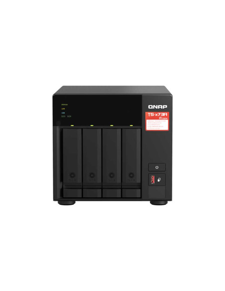 QNAP TS-473A-8G 4-Bay NAS with AMD Ryzen V1500B Quad-Core Processor, U.2 NVMe SSD and 10GbE/2.5GbE Ports