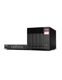 QNAP TS-473A-SW5T 4-Bay NAS with AMD Ryzen V1500B...