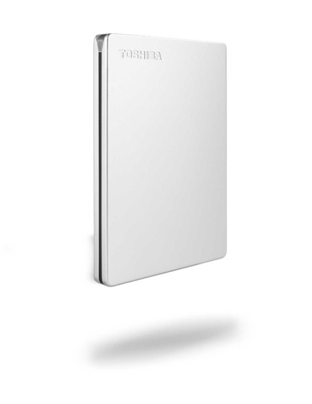 Toshiba Canvio Slim 1TB Silver Portable External Hard Drive HDTD310ES3DA